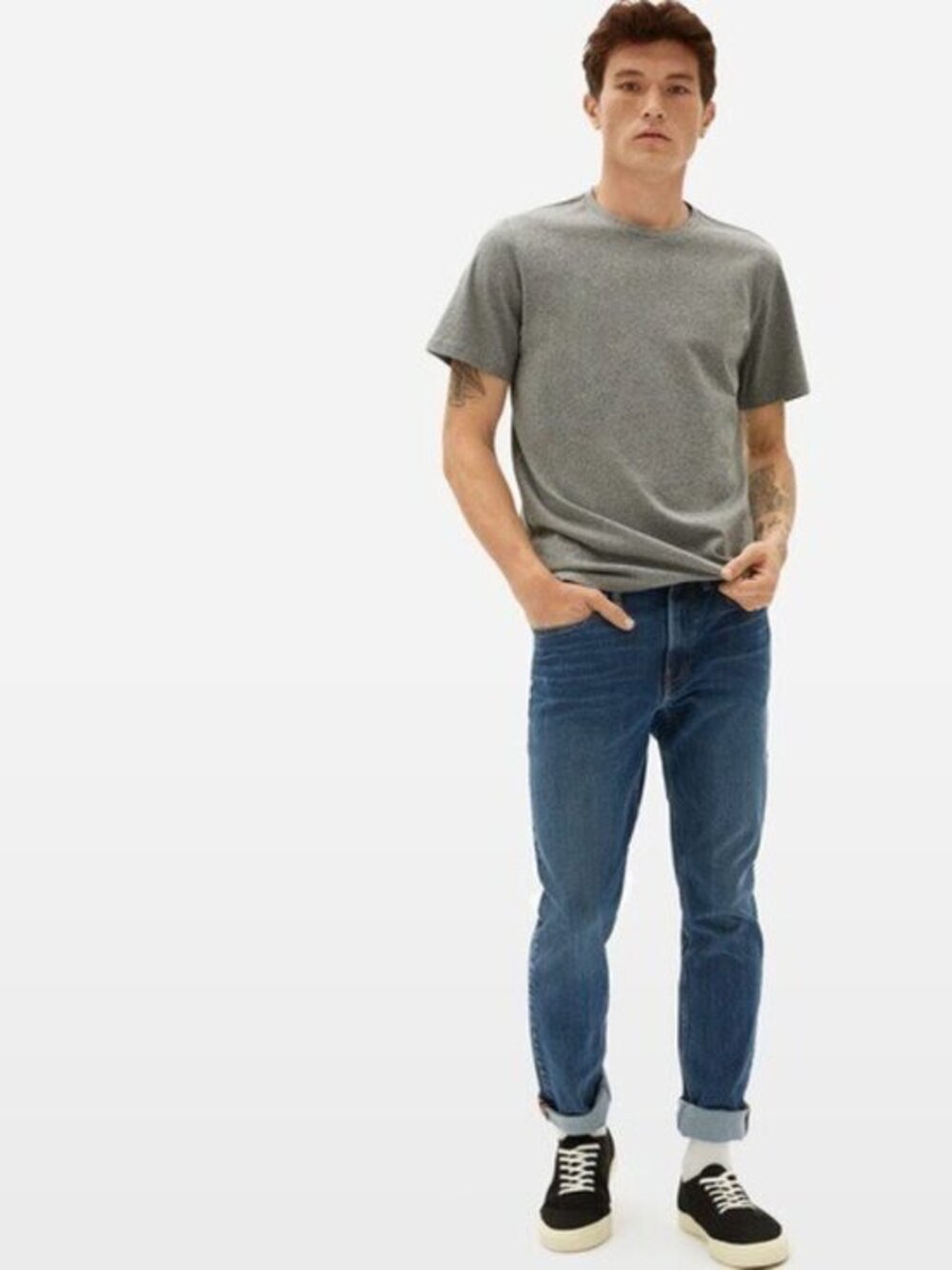 Everlane Slim Fit Jeans Classic Medium Wash Denim Men's Size 28 x 30 Tapered Leg